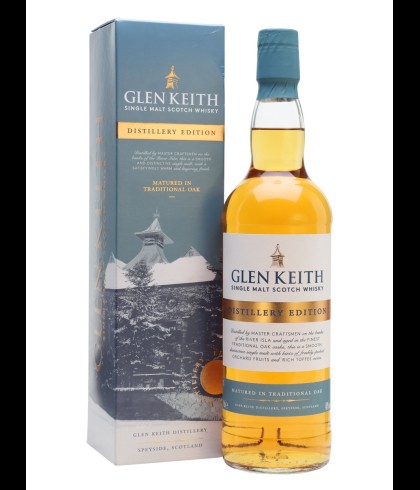Fles Glen Keith Distillery Edition, whisky, op voorraad bij slijterij ’t Bockje in Bathmen
