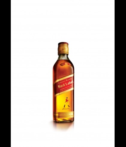 Fles blended Scotch van Johnnie Walker, op voorraad bij slijterij t Bockje in Bathmen