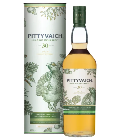 Fles PITTYVAICH 30 Yeras Old Vintage 1989 Special Relaese 2020, whisky, bij slijterij ’t Bockje in Bathmen