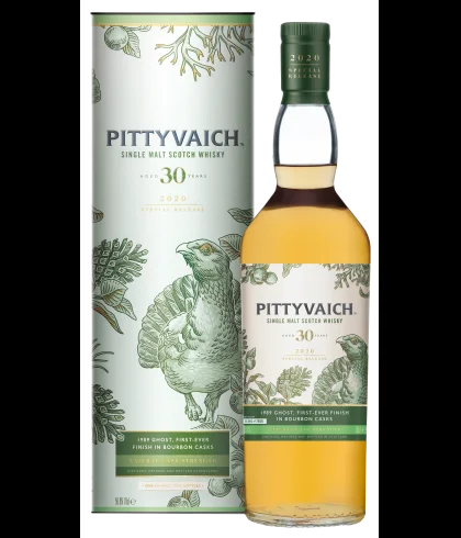 Fles PITTYVAICH 30 Yeras Old Vintage 1989 Special Relaese 2020, whisky, bij slijterij t Bockje in Bathmen