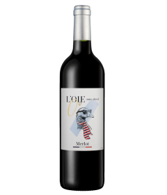 Flasche L'OIE 0° Rouge Merlot alcohol free