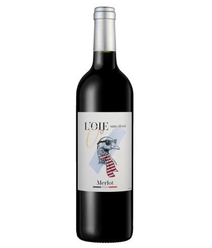 Alcoholvrije drank L'OIE 0° Rouge Merlot alcohol free van L'OIE 0°, bij slijterij ’t Bockje in Bathmen