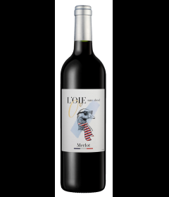 Flasche L'OIE 0° Rouge Merlot alcohol free