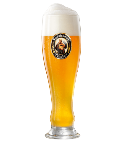 Franziskaner Weizenglas 50cl, glas bij t Bockje in Bathmen