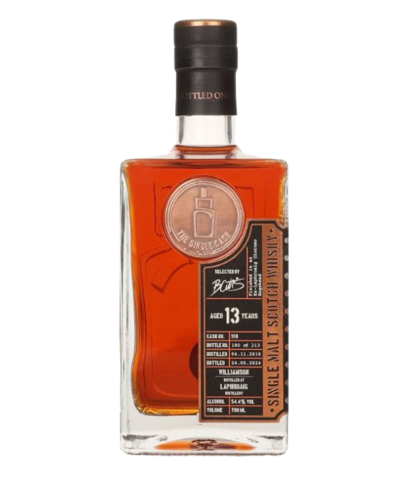 The Single Cask Williamson Laphroaig 13 Years Old 2010 #918 bij t Bockje in Bathmen