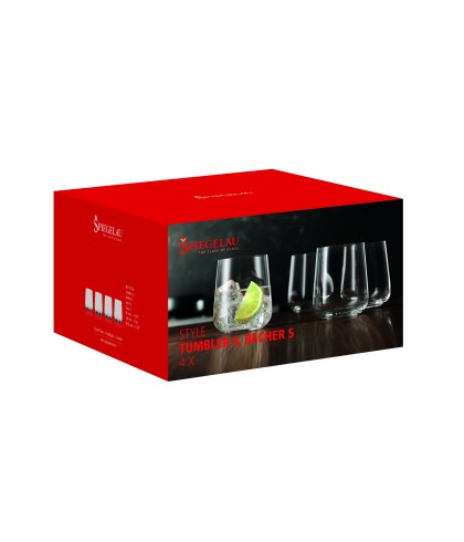 Glas Spiegelau Tumbler (set van 4) van Spiegelau, bij slijterij ’t Bockje in Bathmen