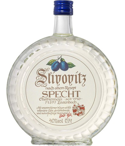 Eau de vie Specht Slivovitz van Specht, bij slijterij ’t Bockje in Bathmen