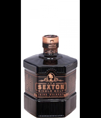 Fles The Sexton Single Malt - Irish Whiskey, whisky, op voorraad bij slijterij t Bockje in Bathmen