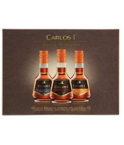 Geschenk Carlos I Miniset 3x5CL, bij slijterij ’t Bockje in Bathmen