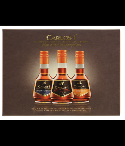 Geschenk Carlos I Miniset 3x5CL, bij slijterij ’t Bockje in Bathmen