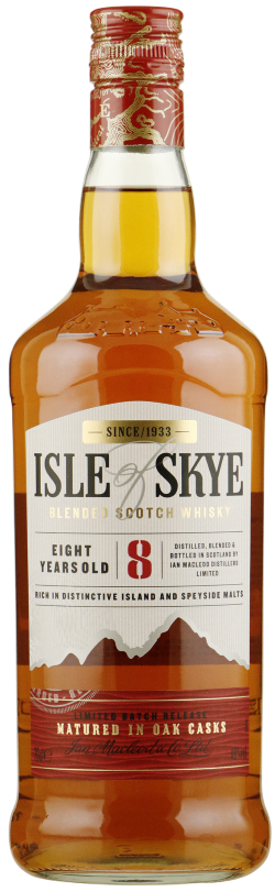 Fles blended Scotch van Isle of Skye, op voorraad bij slijterij t Bockje in Bathmen