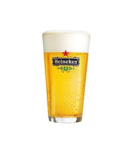 Heineken bierglas vaasje 25 cl, glas bij t Bockje in Bathmen