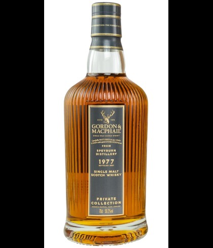 Fles Speyburn 1977 Private Collection, single malt whisky, op voorraad bij slijterij t Bockje in Bathmen