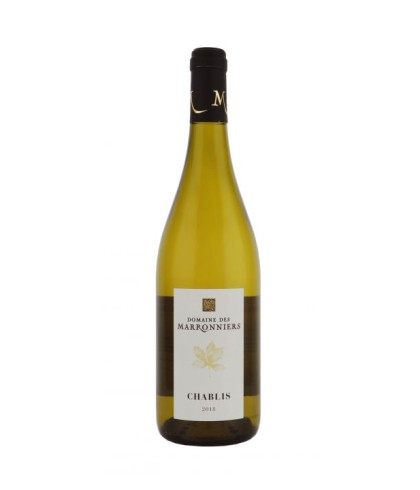 Fles Domaine Des Marronniers Chablis, wijn op voorraad bij slijterij t Bockje in Bathmen