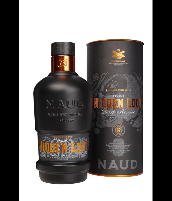 Naud Hidden Loot Dark Reserve Premium Spiced Rum bij t Bockje in Bathmen