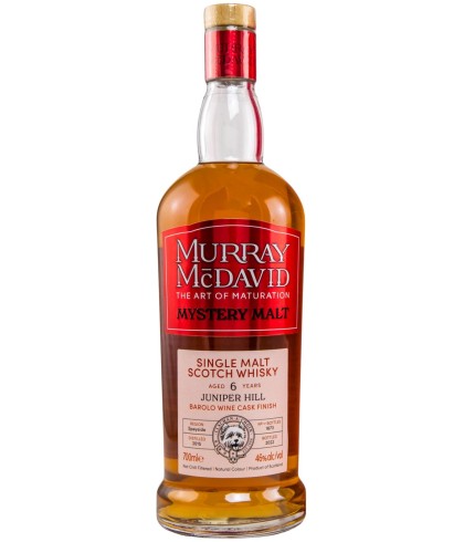 Fles Schotse whisky van bottelaar Murray McDavid, op voorraad bij slijterij t Bockje in Bathmen
