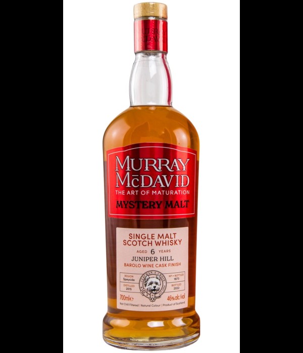 Murray McDavid Mystery Malt Juniper Hill 2015 6 Years Barolo Wine Cask Finish bij t Bockje in Bathmen