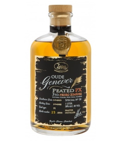 Zuidam Special #30 Oude Genever 3 Years Old Peated PX, jenever bij slijterij t Bockje in Bathmen