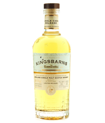 Fles Lowland single malt van Kingsbarns, op voorraad bij slijterij t Bockje in Bathmen