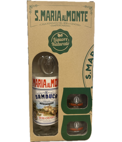 Geschenk Santa Maria al Monte Sambuca Giftbox, bij slijterij ’t Bockje in Bathmen