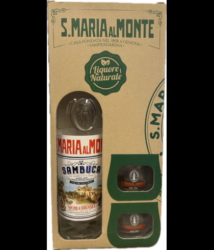 Geschenk Santa Maria al Monte Sambuca Giftbox, bij slijterij ’t Bockje in Bathmen