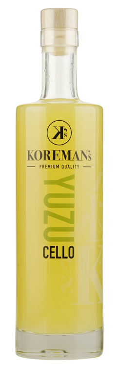 Likeur Koreman's YuzuCello van Koreman's, op voorraad bij slijterij ’t Bockje in Bathmen