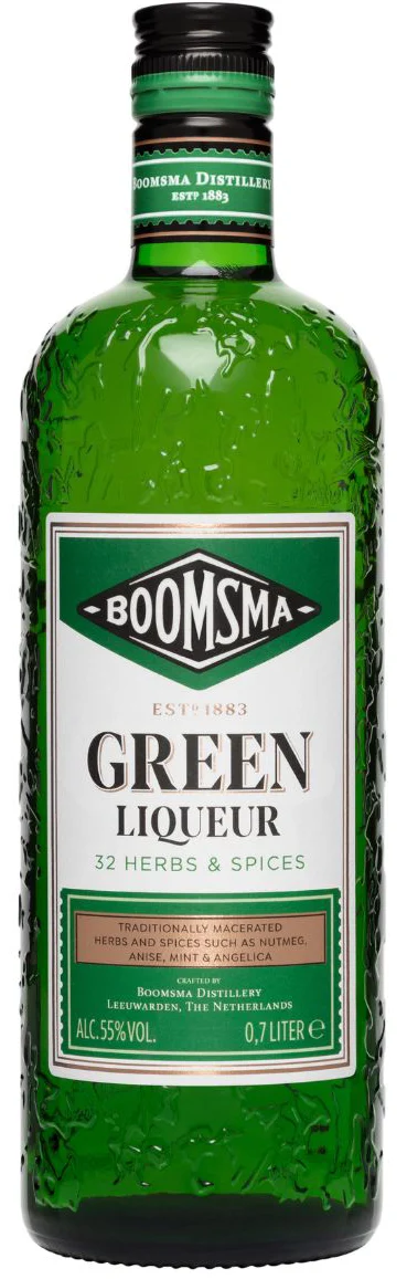 Likeur Boomsma Green Liqueur van Boomsma, op voorraad bij slijterij ’t Bockje in Bathmen