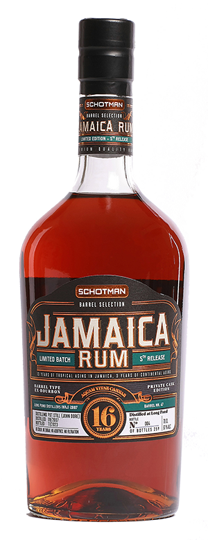 Fles Schotman Barrel Selection Long Pond 16Y 5th Release #47, rum, op voorraad bij slijterij ’t Bockje in Bathmen