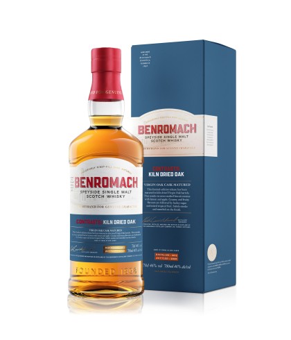 Fles Benromach Contrasts: Kiln Dried Oak, single malt whisky, op voorraad bij slijterij t Bockje in Bathmen