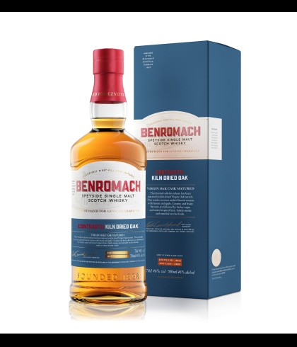 Fles Benromach Contrasts: Kiln Dried Oak, single malt whisky, op voorraad bij slijterij t Bockje in Bathmen