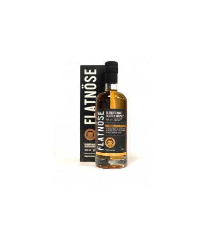 Fles Flatnöse Blended Malt Scotch Whisky, whisky, op voorraad bij slijterij ’t Bockje in Bathmen