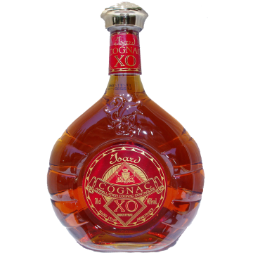 Isard Cognac X.O. 15 jaar in luxe karaf