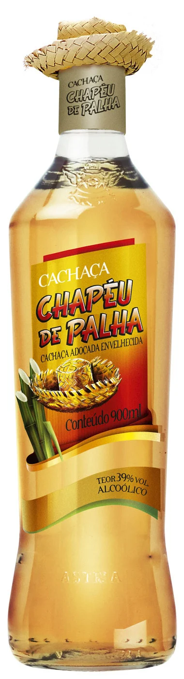 Fles Cachaça Chapéu de Palha Gold, rum, bij slijterij ’t Bockje in Bathmen