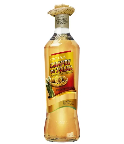 Fles Cachaça Chapéu de Palha Gold, rum, bij slijterij t Bockje in Bathmen