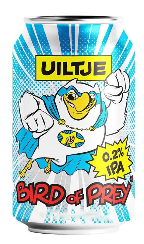 Fles Brouwerij 't Uiltje Bird of Prey 0.2%, bier van Uiltje, op voorraad bij slijterij ’t Bockje in Bathmen