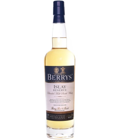 Fles Islay Reseve Old Berry's Own Islay Blended Whisky, whisky, op voorraad bij slijterij t Bockje in Bathmen