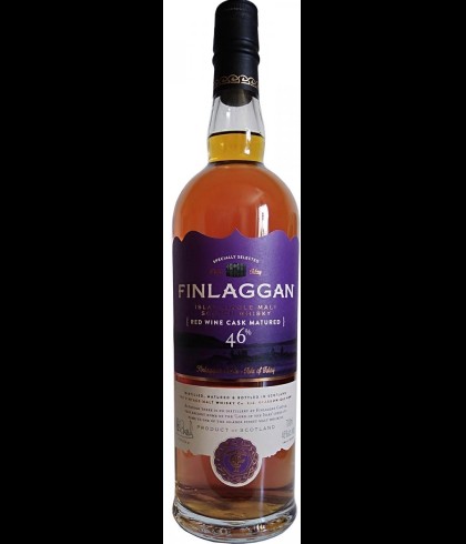 Fles Finlaggan Red Wine Cask, single malt whisky, op voorraad bij slijterij t Bockje in Bathmen