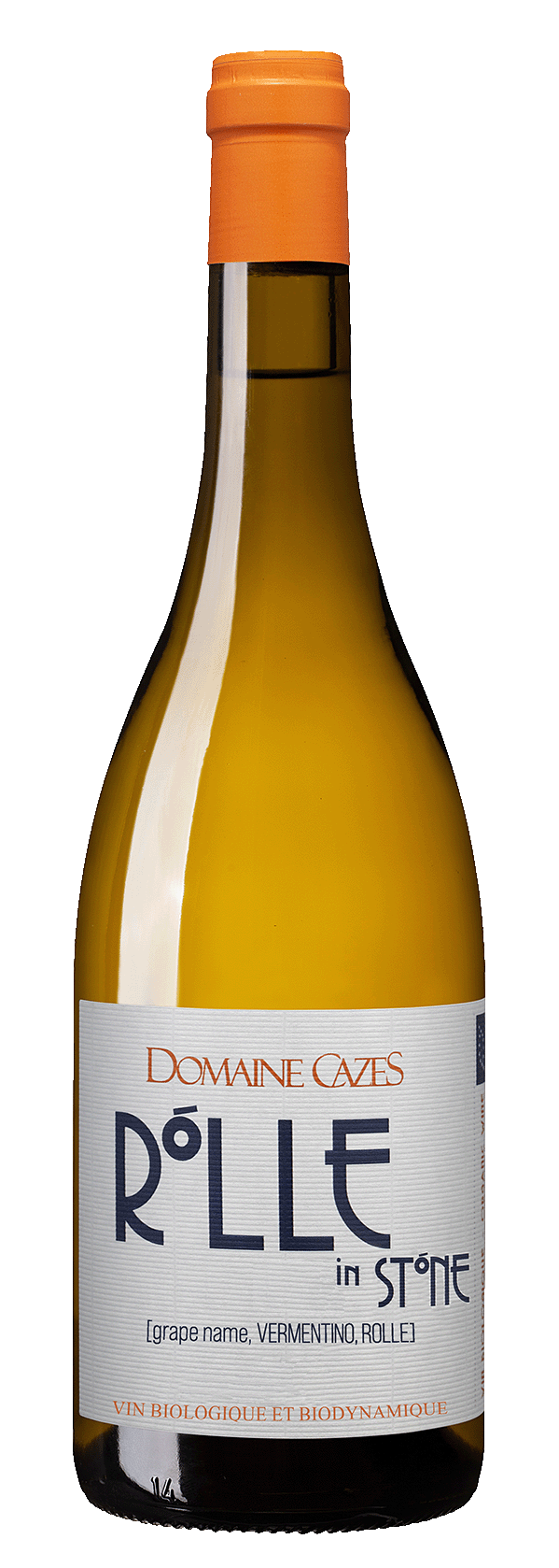 Fles Domaine Cazes Rolle in Stone Vermentino, wijn, bij slijterij ’t Bockje in Bathmen