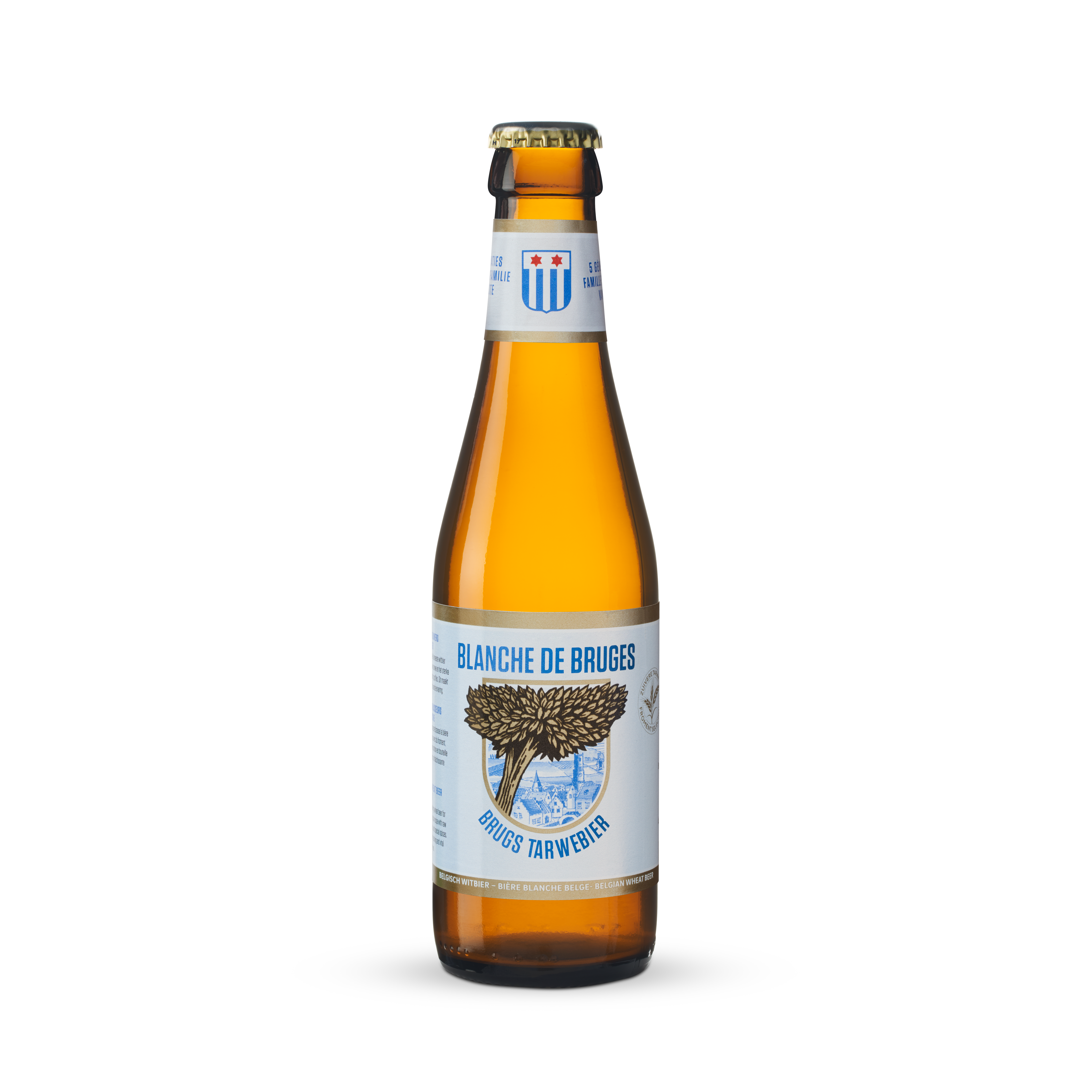 Fles Blanche De Bruges Brugs Tarwebier, bier van Blanche de Bruges, op voorraad bij slijterij t Bockje in Bathmen