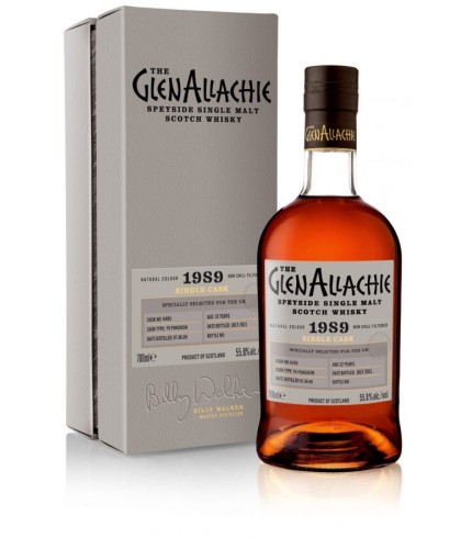 Fles GlenAllachie 1989 PX Puncheon Single Cask 32Y, single malt whisky, op voorraad bij slijterij t Bockje in Bathmen