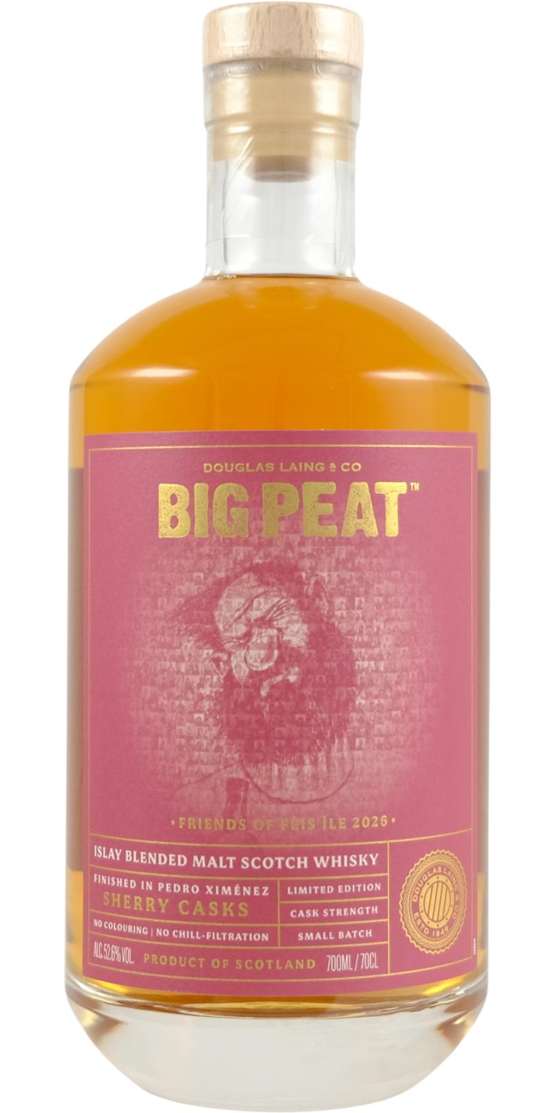 Fles Big Peat Friends of Fèis Ìle 2026, single malt whisky, op voorraad bij slijterij t Bockje in Bathmen