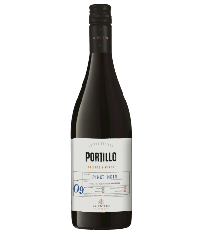 Fles Portillo Pinot Noir, wijn op voorraad bij slijterij t Bockje in Bathmen