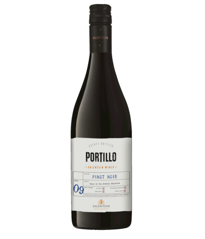 Fles Portillo Pinot Noir, wijn op voorraad bij slijterij t Bockje in Bathmen
