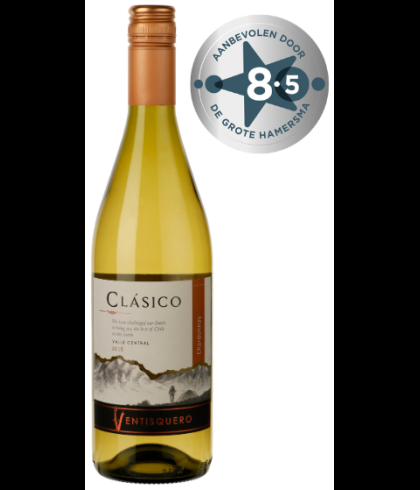Fles Ventisquero Clásico Chardonnay, wijn op voorraad bij slijterij t Bockje in Bathmen