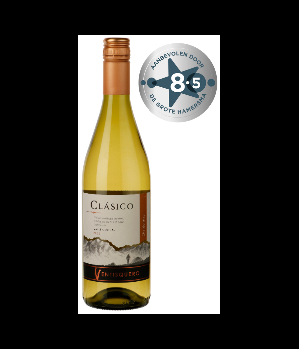 Ventisquero Clásico Chardonnay, wijn bij t Bockje in Bathmen