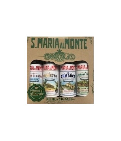 Geschenk Santa Maria Al Monte GSV Miniatuur 4x5cl, bij slijterij ’t Bockje in Bathmen