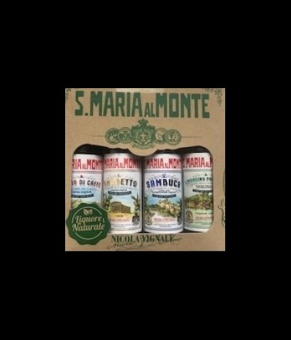 Geschenk Santa Maria Al Monte GSV Miniatuur 4x5cl, bij slijterij ’t Bockje in Bathmen
