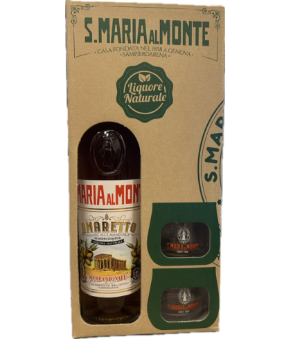 Santa Maria al Monte Amaretto Giftbox, bij slijterij t Bockje in Bathmen