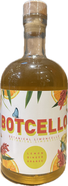 Likeur Botcello Citroen Gember Sinaasappel Botanische Limoncello van Botcello, bij slijterij ’t Bockje in Bathmen