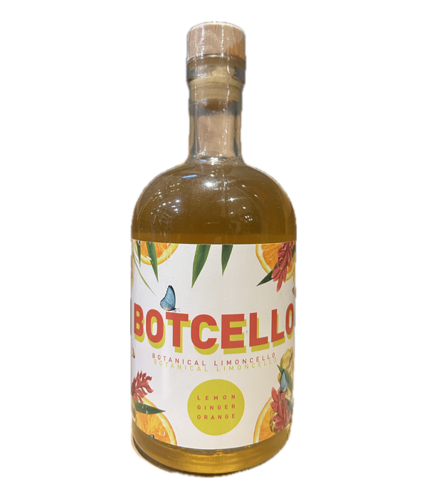 Botcello Citroen Gember Sinaasappel Botanische Limoncello bij t Bockje in Bathmen